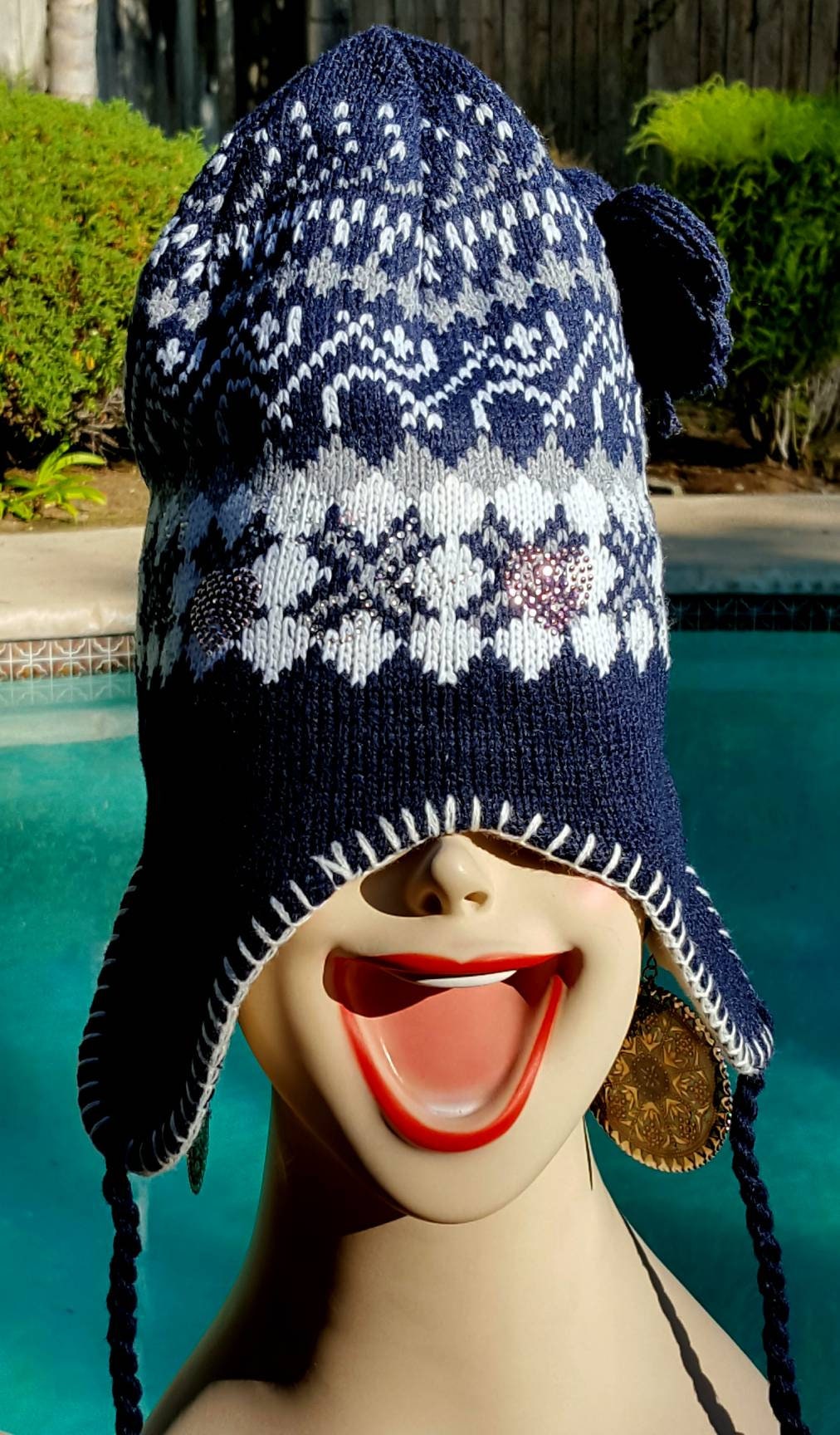 Awesome Knit Bling Beanie Hat 