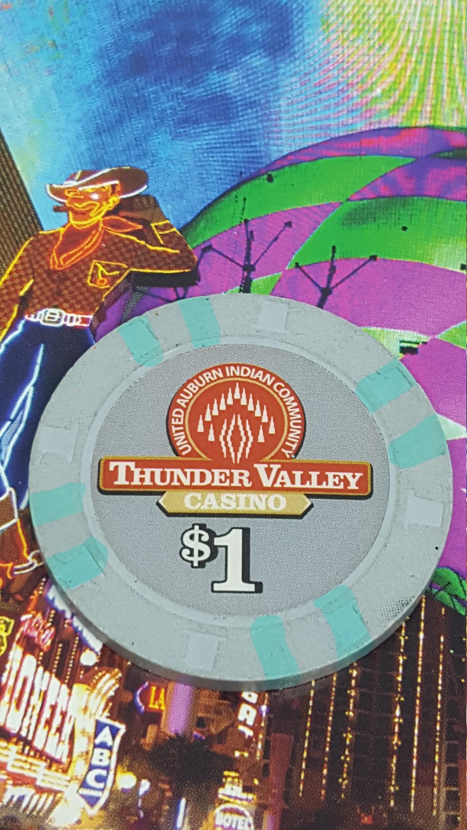 Awesome rare vintage Thunder Valley casino chip poker Etsy