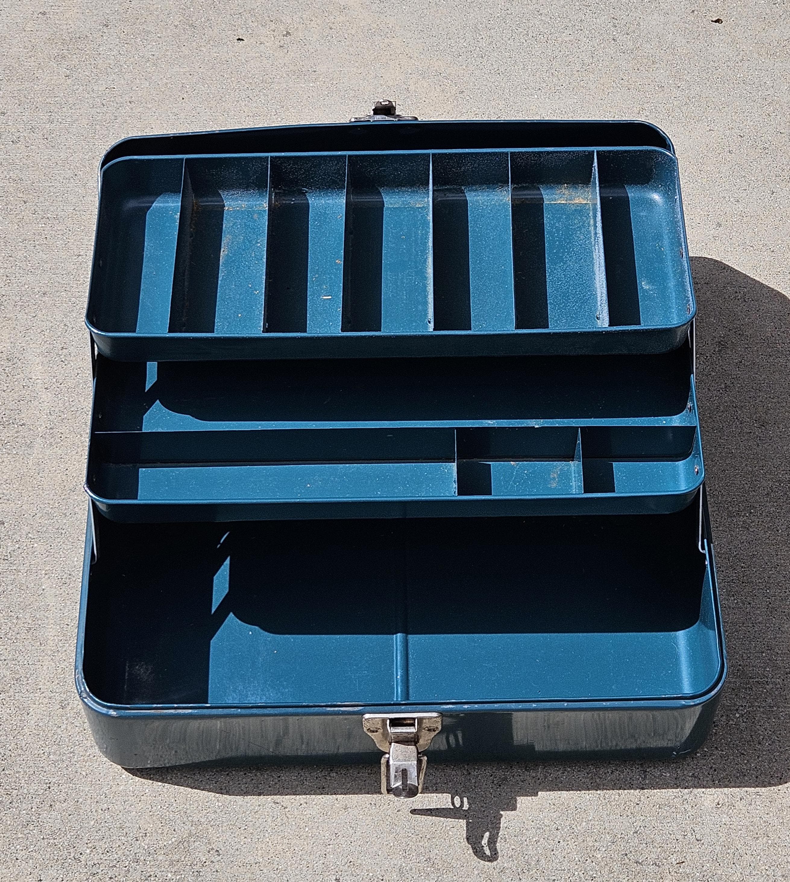 Vintage Union Steel Utility Chest 1951 Union Steel Turquoise