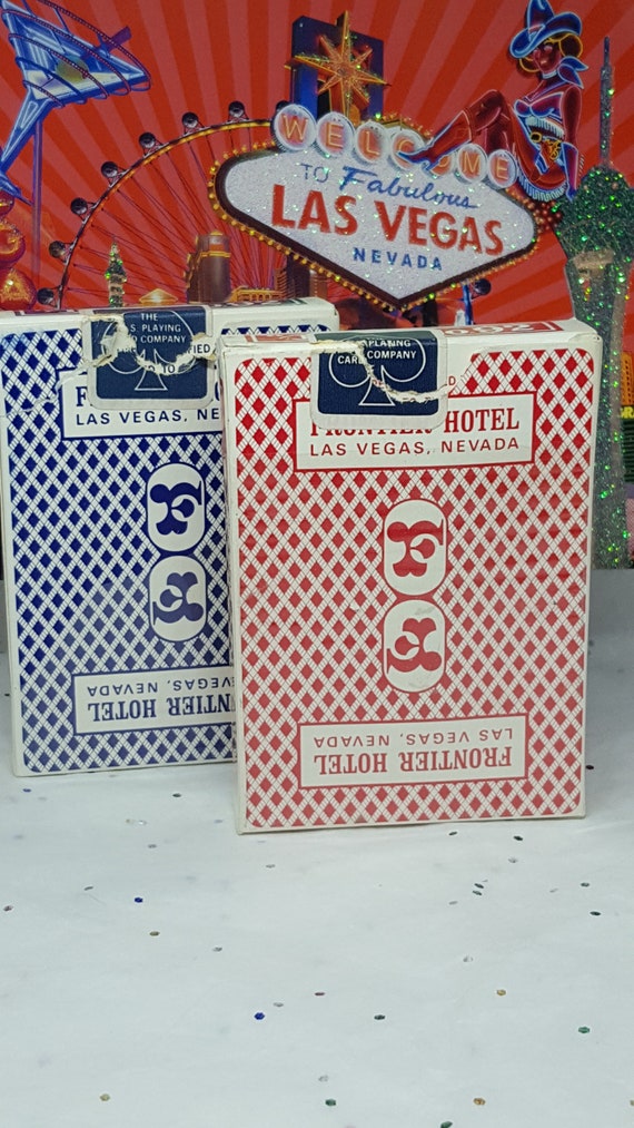 美品 Frontier Hotel 赤 オールド カジノデック Rare Vintage MCM Frontier Las Vegas Cards Old School Vegas