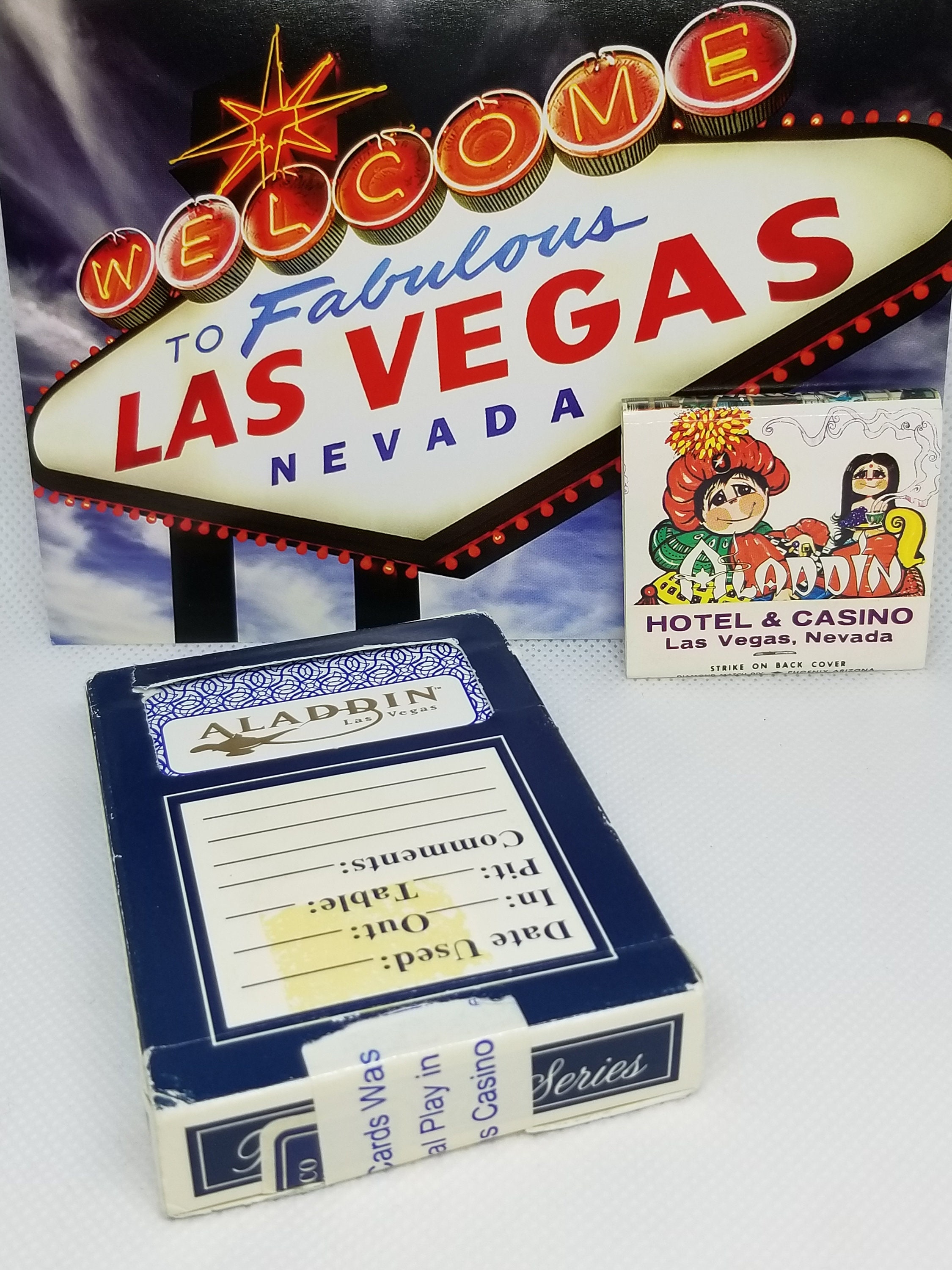 Rare Vintage Aladdin Hotel Casino Las Vegas Deck of Cards Real