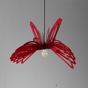 Modern Pendant Light Hanging Light Chandelier Lamp Shade Ceiling Wood Light Fixture Modern Hanging Light Dining Bedroom Wood Light Discount image 6
