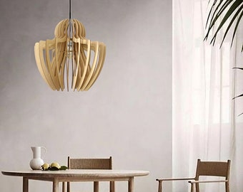 Wood lamp, Modern Light Chandelier Hanging Lamp, Dining Hanging Lampshade, Ceiling light Fixture, Contemporary Pendant Light, Nordic Light