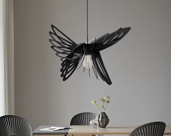 Modern Pendant Light Hanging Light Chandelier Lamp Shade Ceiling Wood Light Fixture Modern Hanging Light Dining Bedroom Wood Light Discount