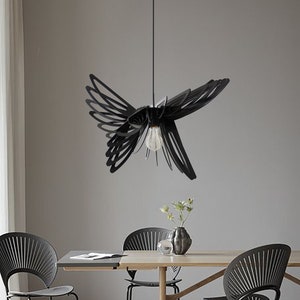Modern Pendant Light Hanging Light Chandelier Lamp Shade Ceiling Wood Light Fixture Modern Hanging Light Dining Bedroom Wood Light Discount
