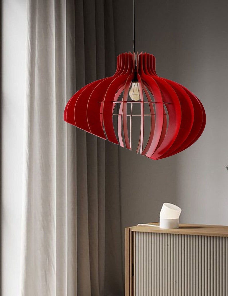 Extravagant Pendant Light, Modern Chandelier Lighting, Ceiling Light Fixture, Hanging Dining Lamp, Geometric Lamp, Minimal Pendant Lighting image 1
