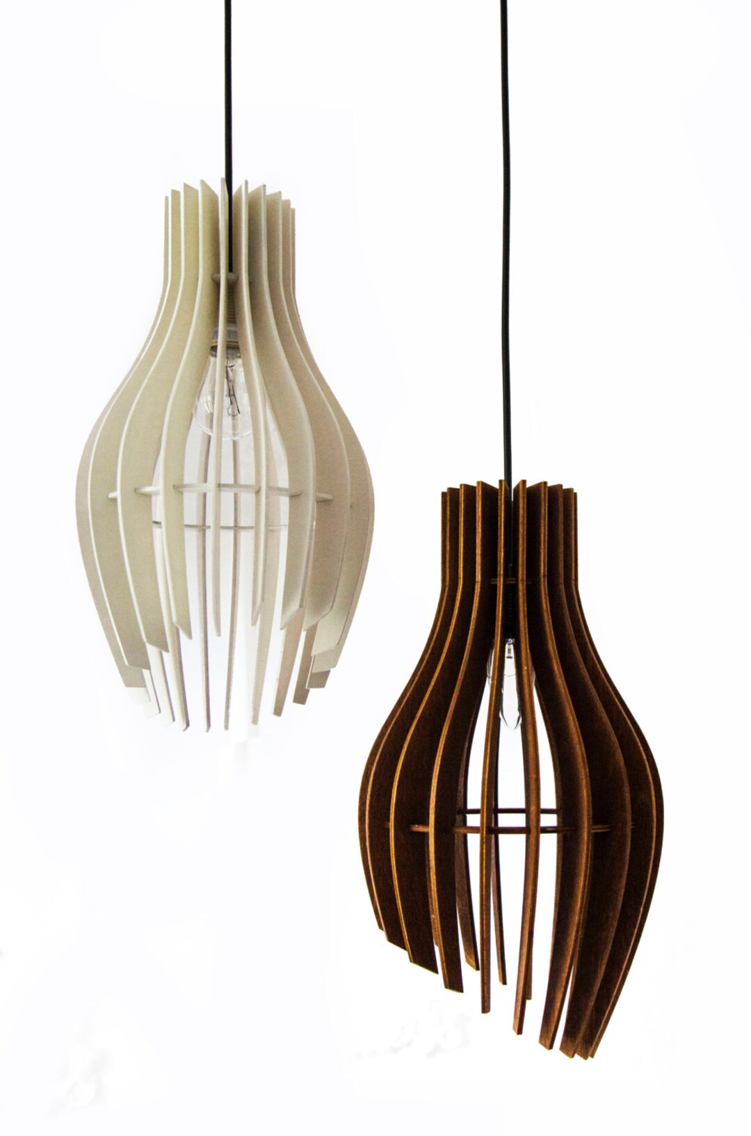 Pendant Light, Wood Lamp, Pendant Lighting, Hanging Dining Light