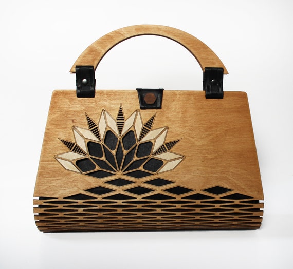 Wooden leather bag – Vector leather craft