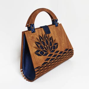 Holzhandtasche, Top Griff Tasche, Seide formelle Tasche, Abendhandtasche, moderne Handtasche Einzigartige Kupplung, elegante Modetasche, Geschenk für Frauen, Geldbeutel