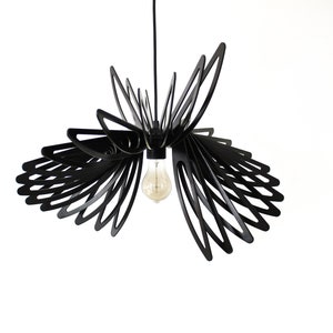 Modern Pendant Light Hanging Light Chandelier Lamp Shade Ceiling Wood Light Fixture Modern Hanging Light Dining Bedroom Wood Light Discount image 3