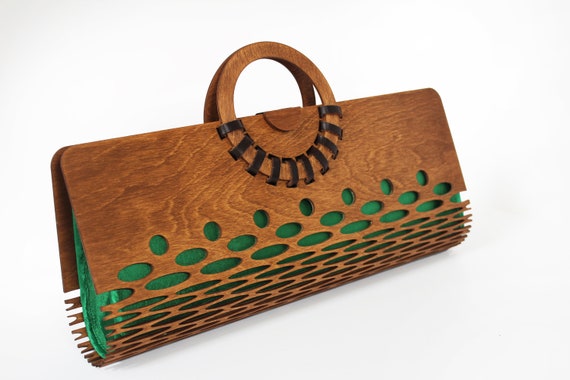 wooden bag