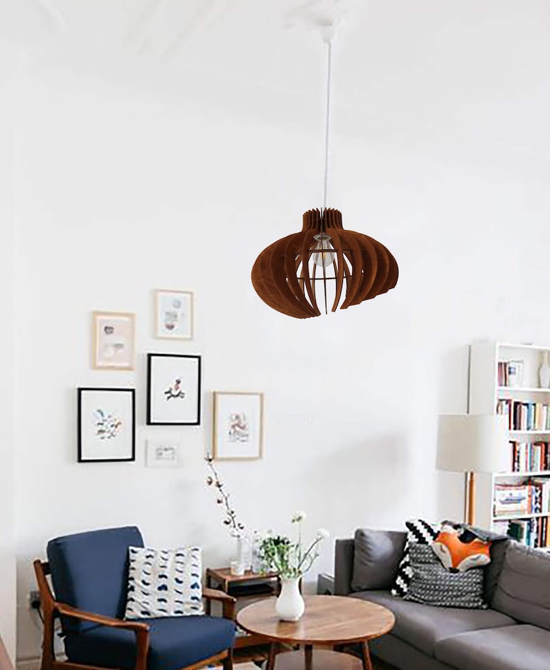 Extravagant Pendant Light, Modern Chandelier Lighting, Ceiling Light Fixture, Hanging Dining Lamp, Geometric Lamp, Minimal Pendant Lighting image 7