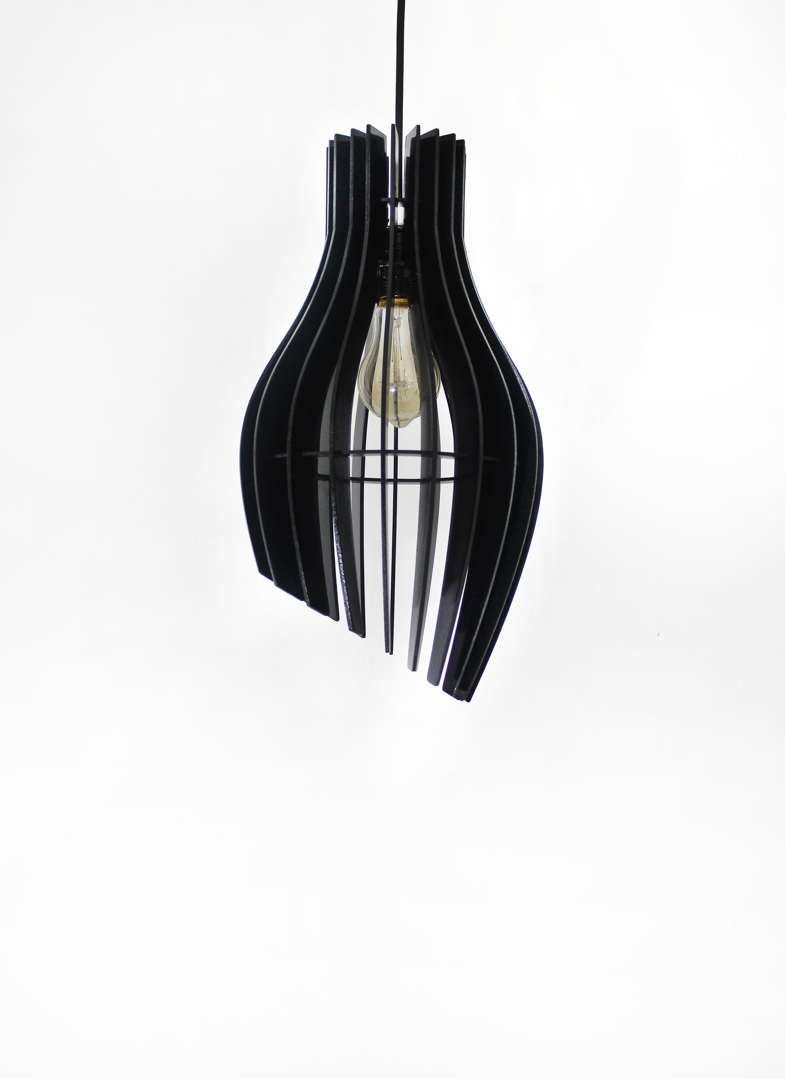 STREIFEN _ Pendelleuchte Holzlampe Pendelleuchte Hängendes | Etsy