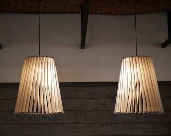 Scandinavian LARGE wooden lamp wooden pendant lamp, Plywood hanging light, Ceiling Lighting Fixture, Chandelier, wooden pendant lamp