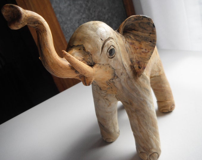 oyster shell elephant figurine