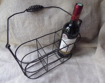 metal wine carrier