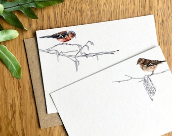 Chaffinch Note cards | A6 Note cards | Notelets and envelopes | Postcards | Bird Card