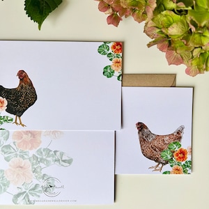 Wyandotte Chicken Biglietti per appunti / Biglietti per appunti A6 / Notelets e buste / Cartoline / Biglietto per pollo