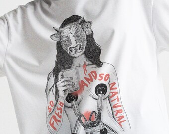 Anti-Dairy Animal Rights Shirt — Vegan Merch | Animal Liberation | Unisex | Activist T-Shirt