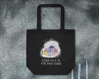 Vegan Tote Bag - Animal Rights | Animal Liberation | Activist Merch | Baby Cow | Anti-Dairy