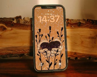 Sleeping Chicks - Digital Download, Phone Screen Wallpaper, iPhone, Android, Animal Rights, Vegan