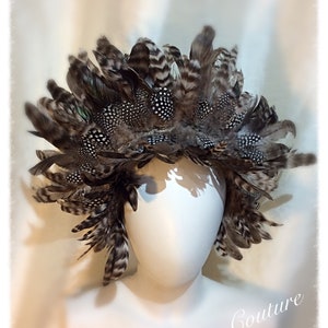 Tribal Feather Crown, Headpiece, Headband, Burning man, Festival One of a Kind. Unisex