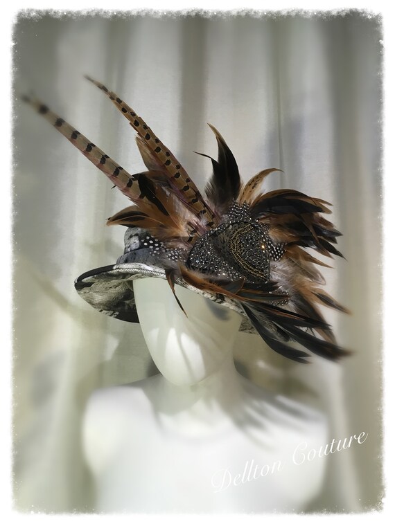 Vintage Photo Print Feather Hat Festival, Burning Man. - Etsy display picture 3