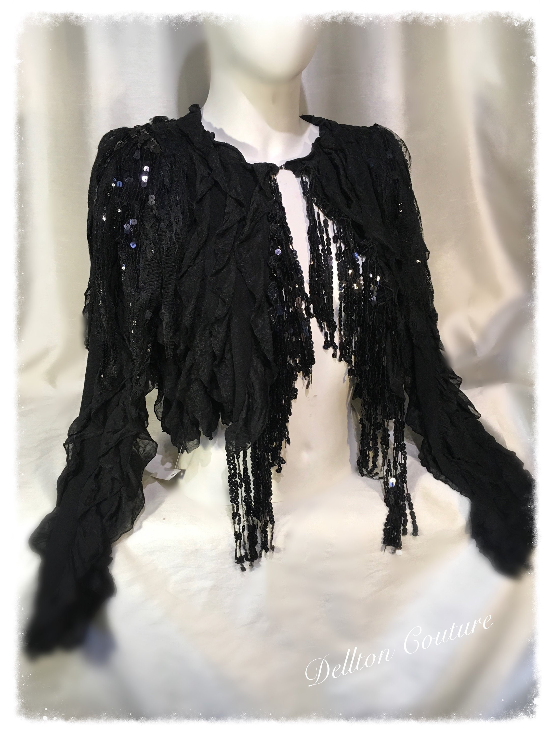 sequin tassel jacket
