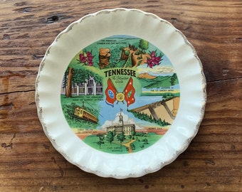 Vintage Tennessee State Souvenir Plate