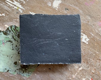 Charcoal Lavender Natural Soap Face Body Oily Skin Breakouts Sustainable Palm Vegan