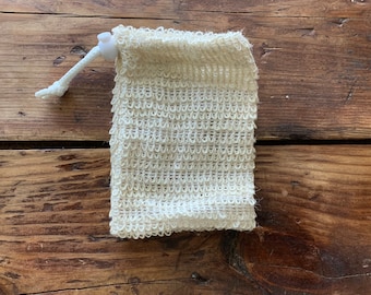 NATURAL BATH SACK {Natural Soap Saver, Gentle Exfoliation, Add to Gift Baskets}