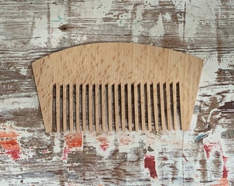 Natural Wooden Comb Mustache Beard Comb Hair Detangling Comb