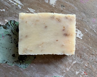 Unscented Oat Goat milk Natural Soap Sensitive Skin