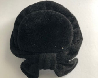 1950s Black Hat Fascinator - Chante by Schachter