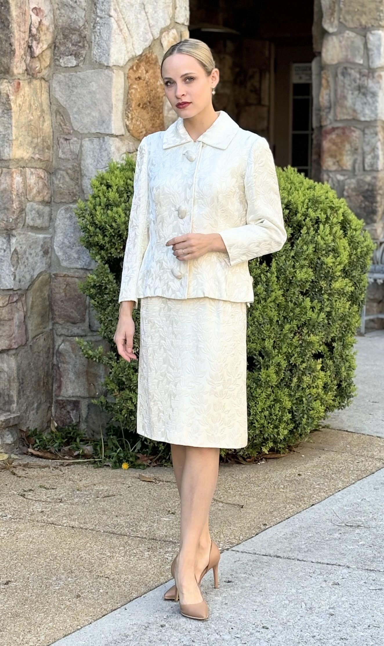 Three Piece Cream Suit Women - Etsy