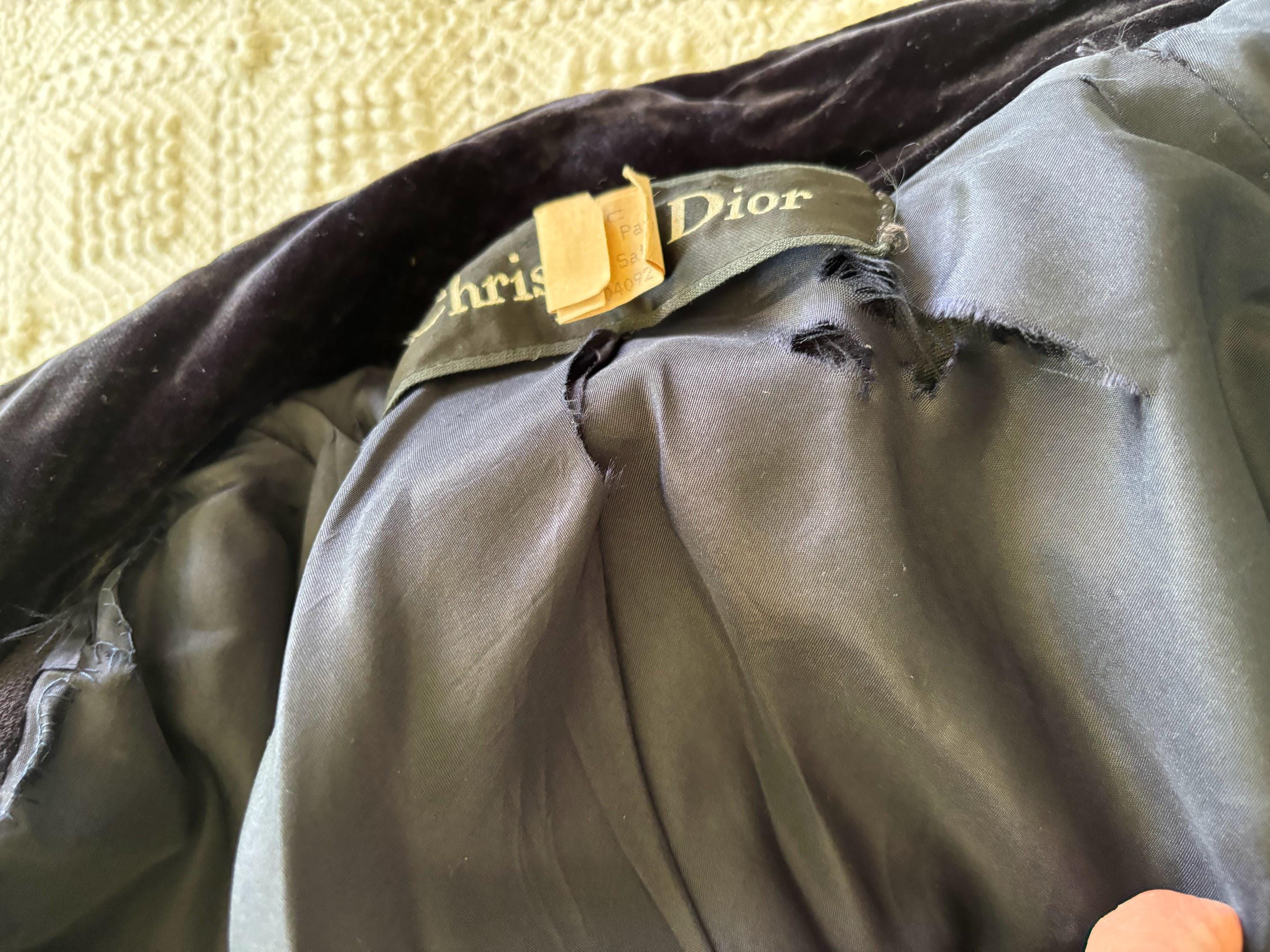 Phenomenal 1960s Christian Dior Navy Blue Wool Cape - Etsy