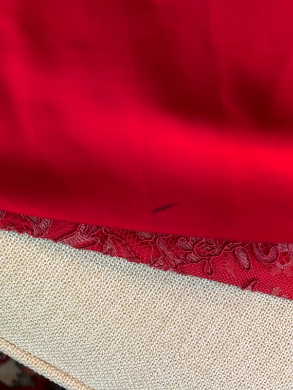 1950s Jaw Dropping I. Magnin Red Formal Gown Even… - image 10