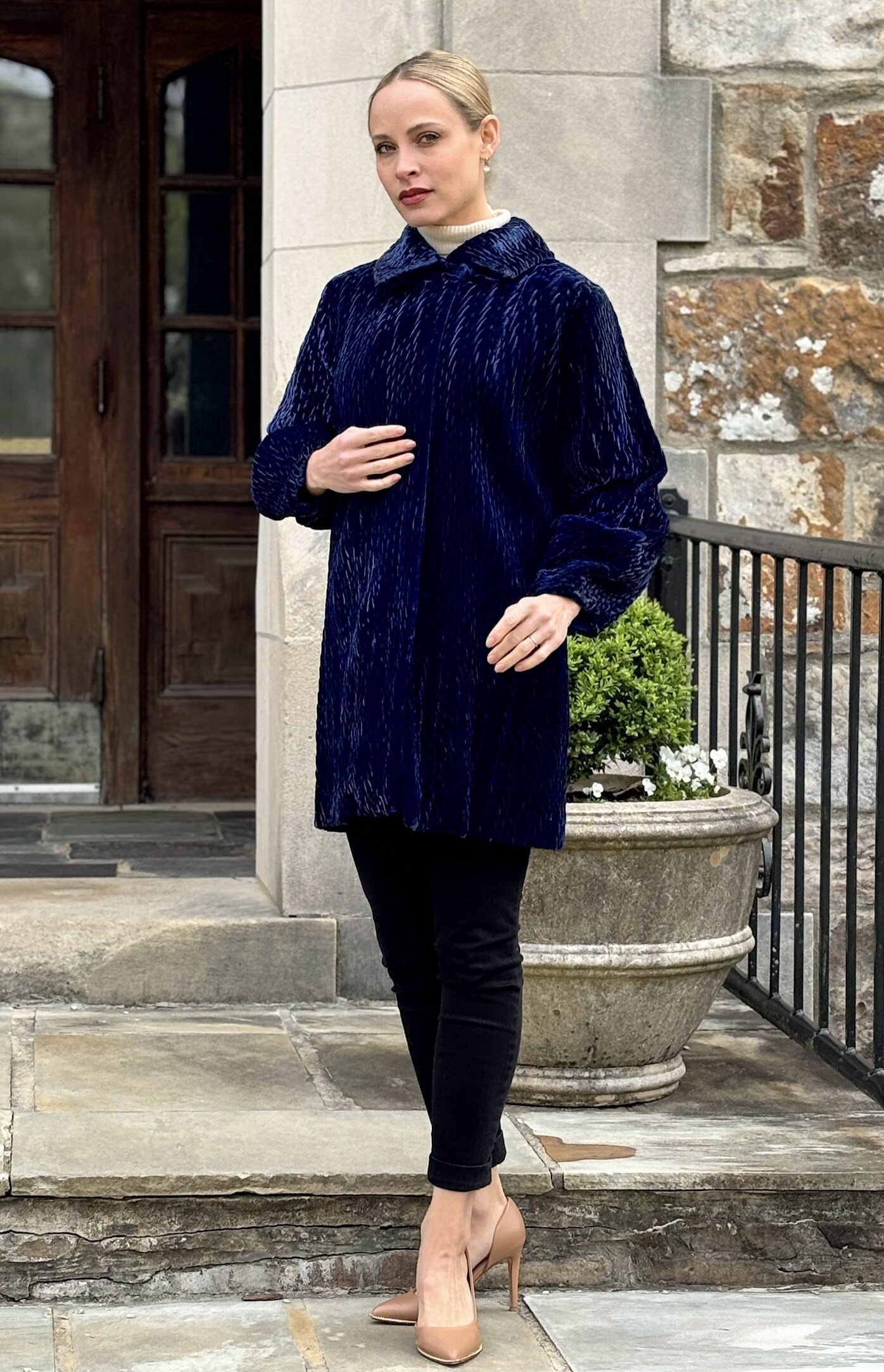 Beautiful 1920s Midnight Blue Silk Velvet Flapper Coat Jacket - Etsy