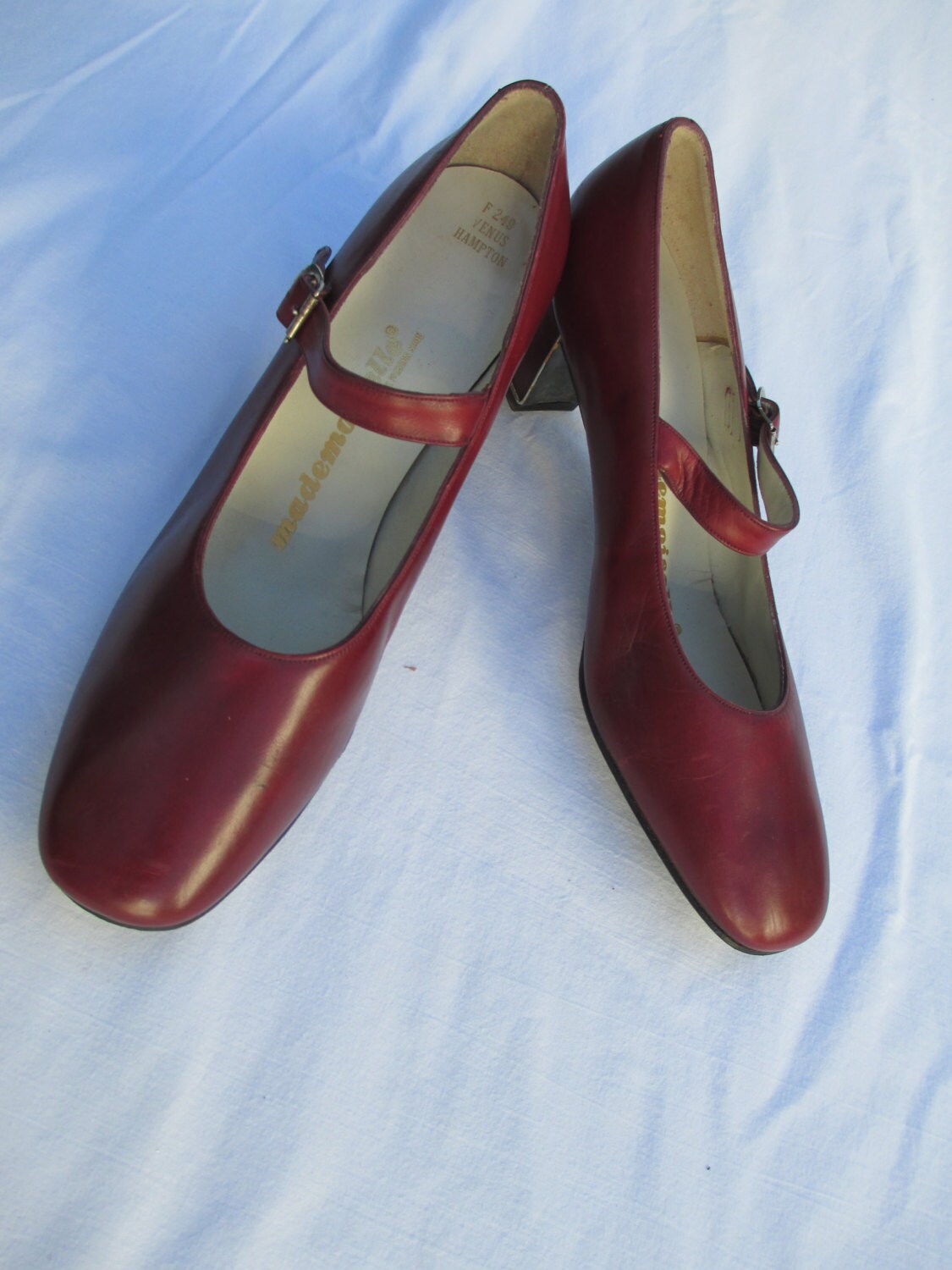 1960s Does 1940s Mademoiselle Burgundy Pumps Shoes Mary Jane | Etsy