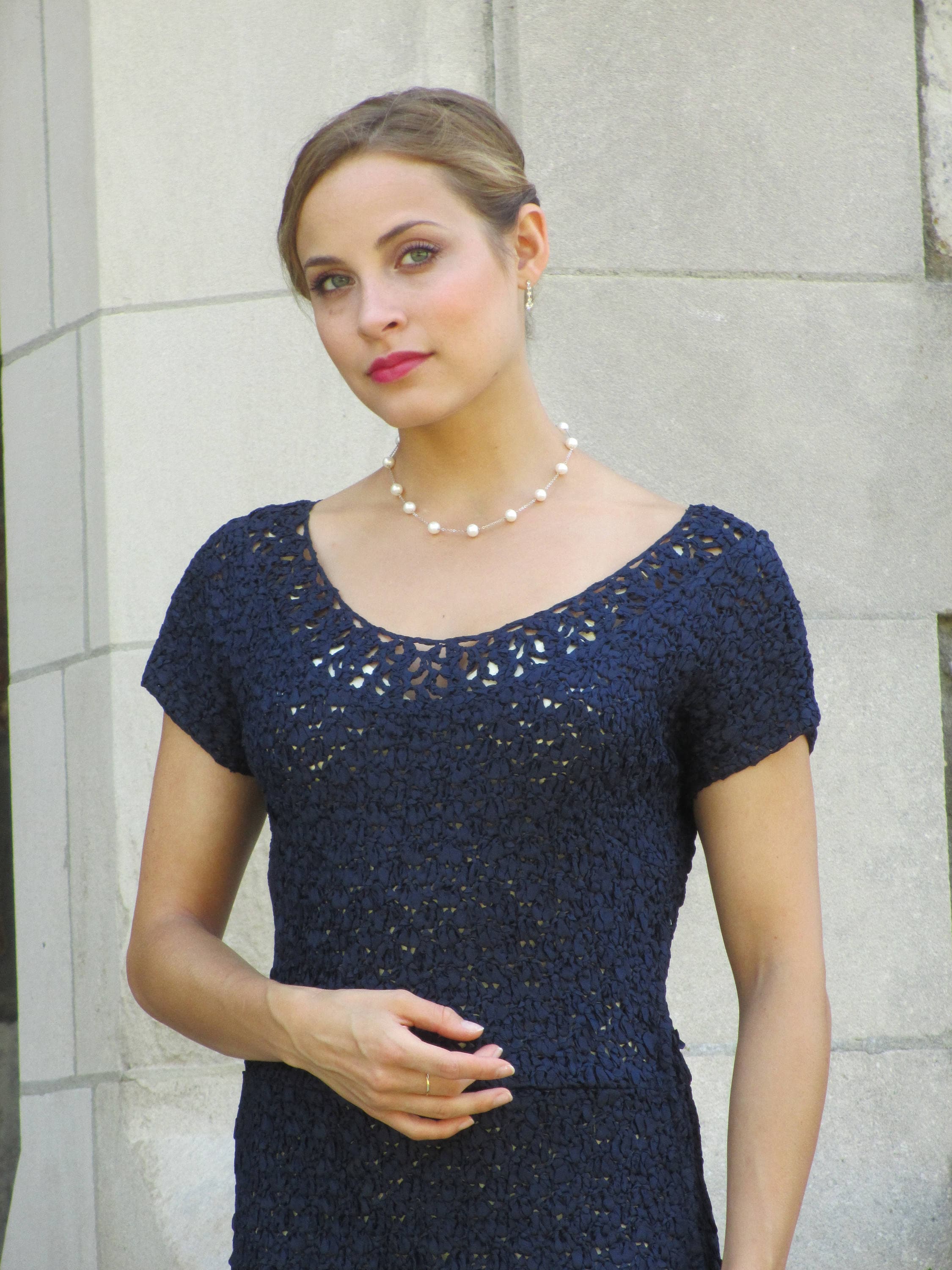 jewellery with navy blue dress Mediterranean Midnight Polka Dot Dress, Navy  Everyday Chic Boutique