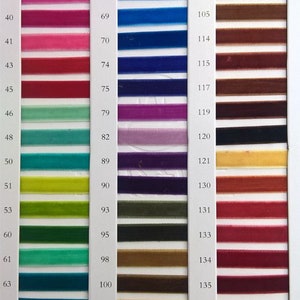 10 Yards 1/2 Inch Wide Velvet Ribbon You Choose Color YN-021 - Etsy