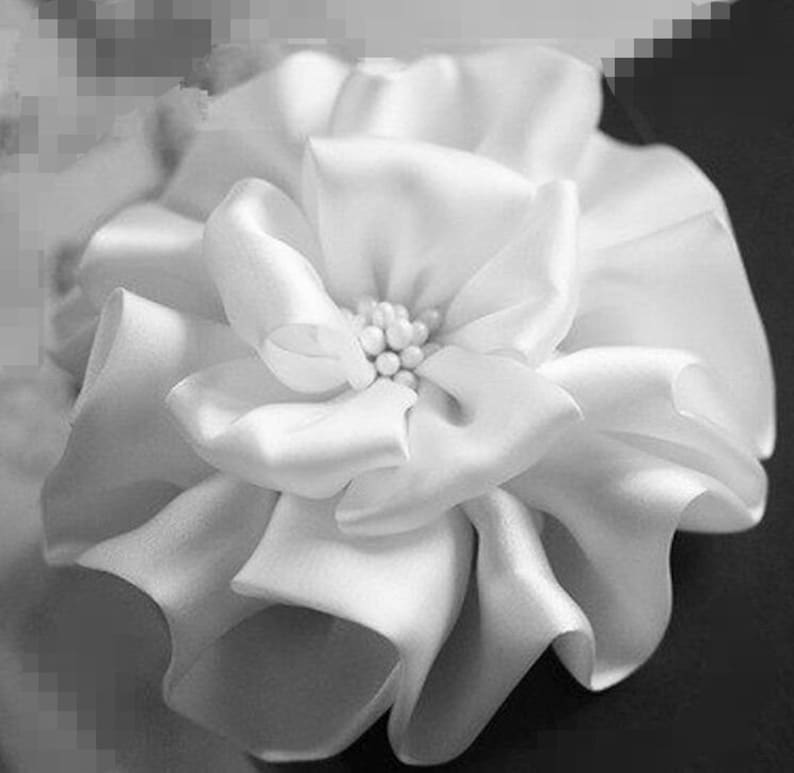 Larger Handmade Silk Flower Fabric Flower 33/4 Inches in Etsy