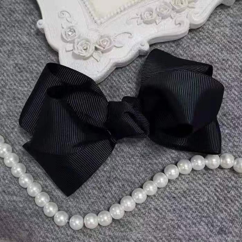 Moño negro de luto - Etsy México