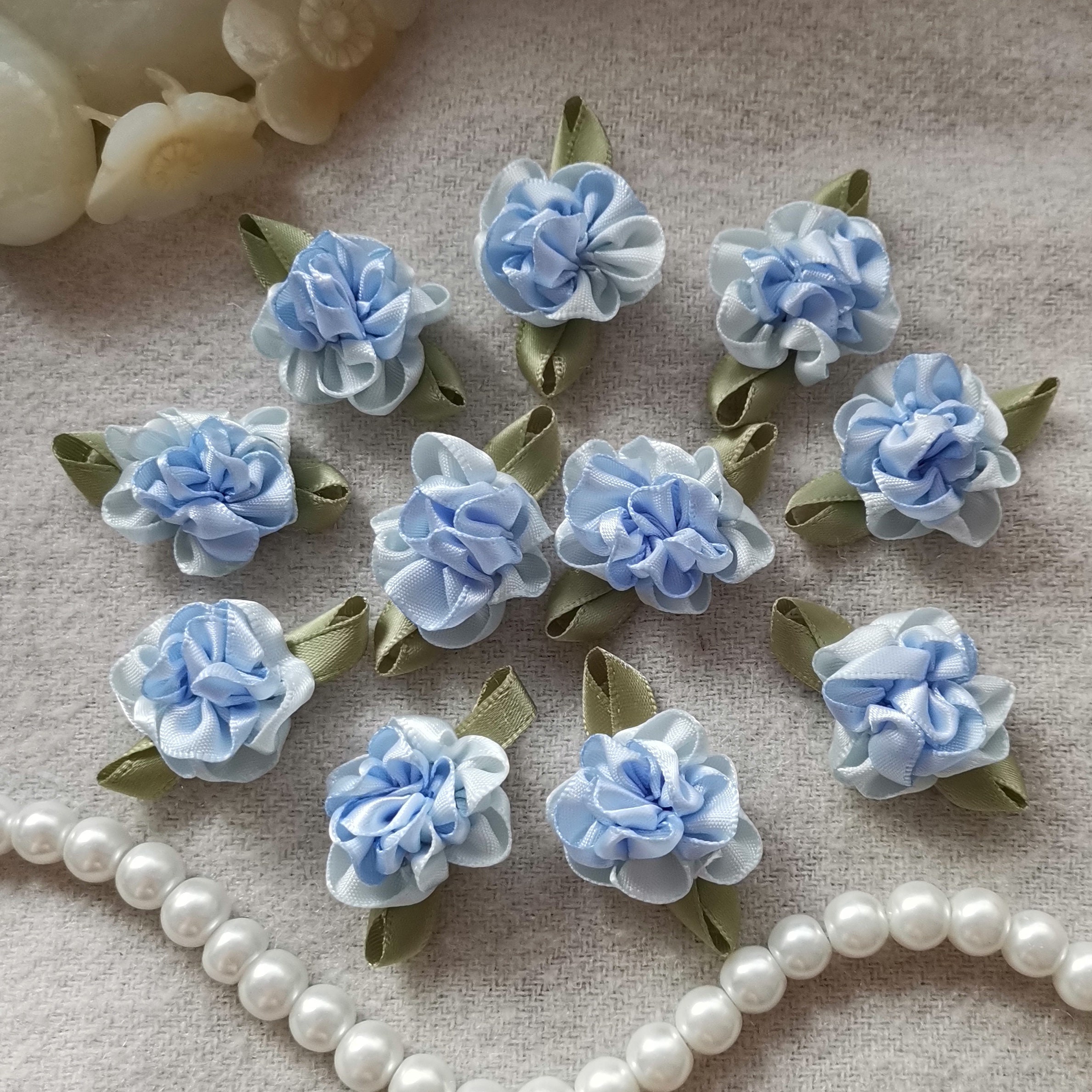 Handmade Ribbon Flowers - Etsy