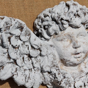 Cherub, Cherub Angel, Mediterranea Design Studio, distressed Cherub Decor, Angel Wall Decor, Cottage Chic Decor, Shabby Chic Decor farmhouse image 2