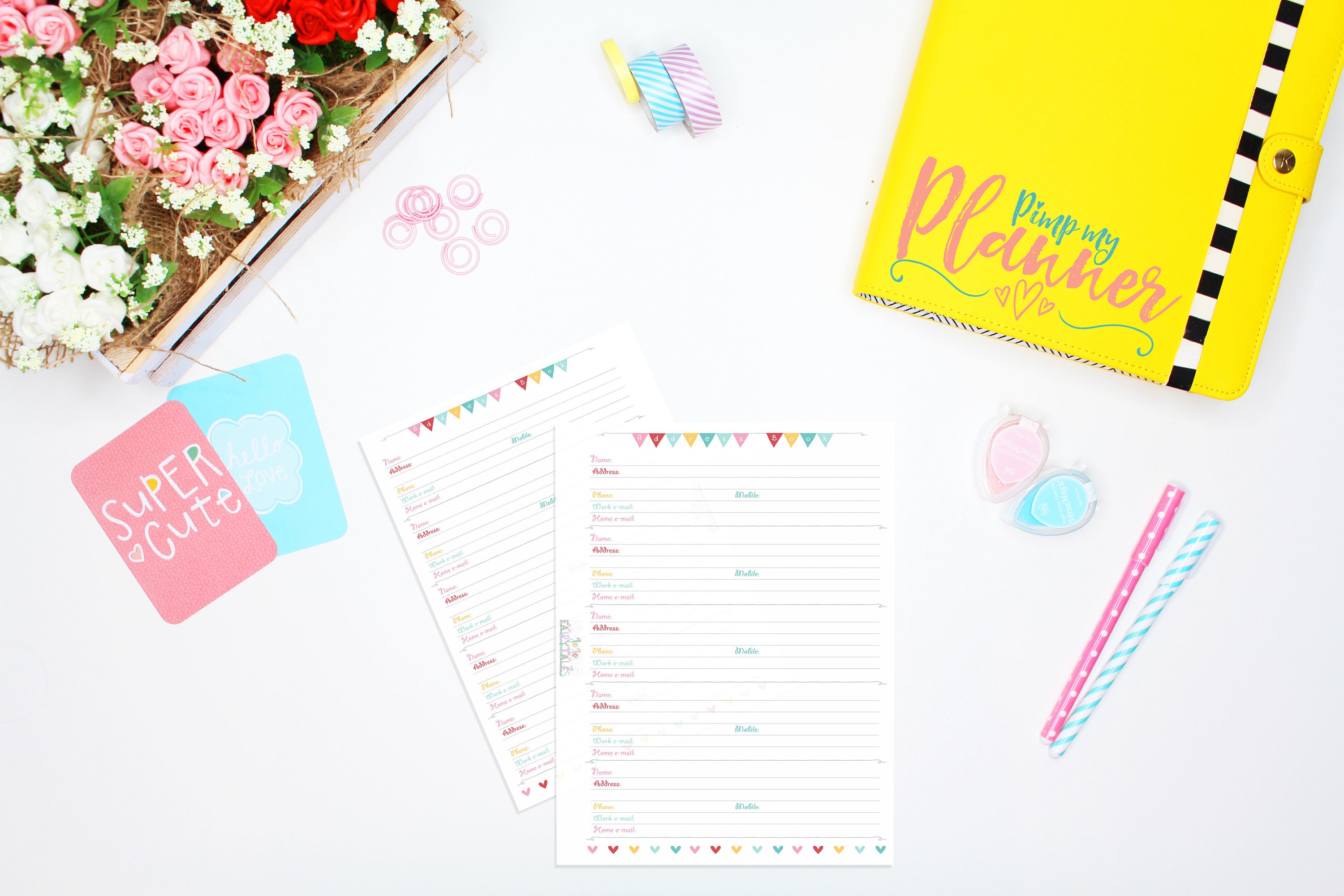 Address Book Planner Address Book Planner A5 Address Planner Etsy