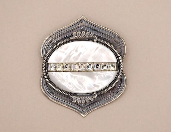 Vintage 1980's Ermani Bulatti Brooch Pin, Large S… - image 1