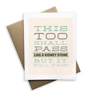 Sarcastic Encouragement Card, Snarky Card, Humor Encouragement Card, Snarky funny greeting card, Made In the USA Notecard