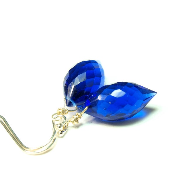 Nachtblau - 925er-Silber Ohrhänger