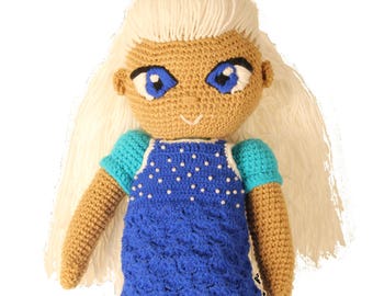 Crochet Doll Pattern, Cute Doll Pattern, Doll Girl Pattern, Crochet Doll Girl Pattern, Crochet Pattern, TIY doll pattern